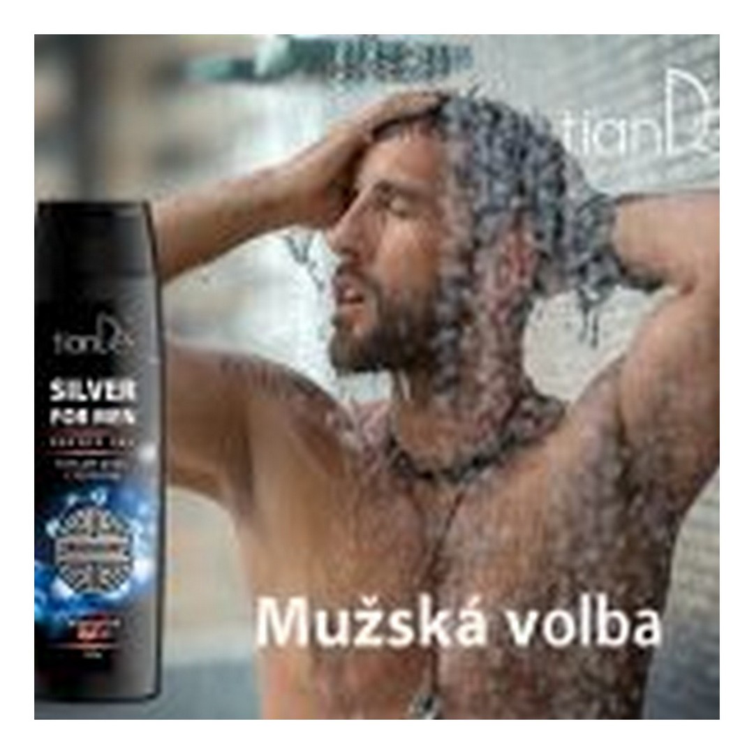 Striebro - pánsky sprchový gél