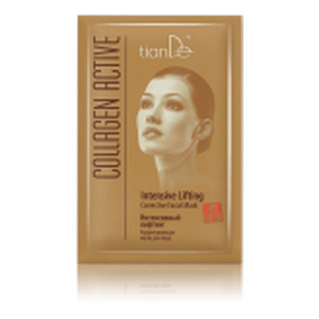 Korigujúca maska na tvár Intenzívny lifting - Collagen Active / tianDe