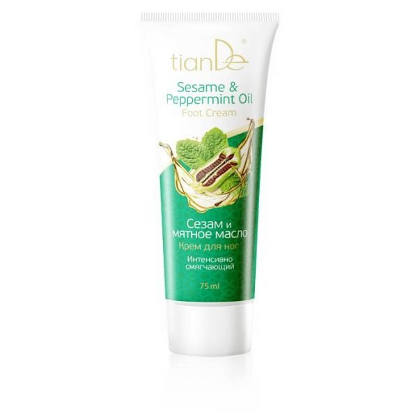 Crème pour les pieds Huile de sésame et menthe poivrée 75 ml tianDe 40116