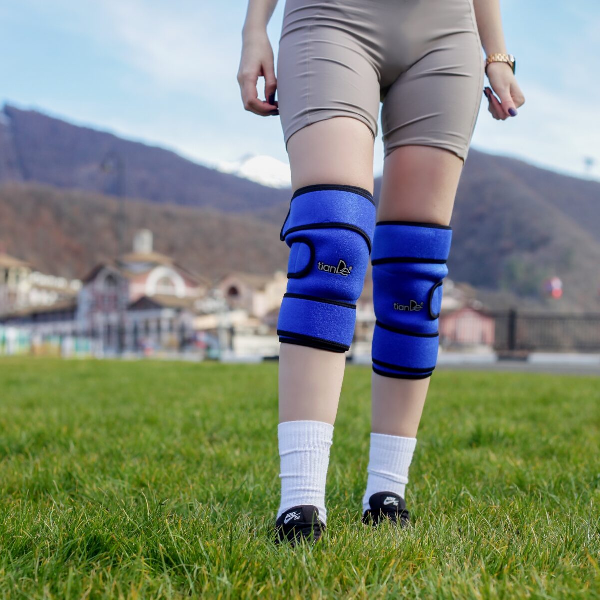 Genouillères à application ponctuelle de tourmaline 30129 tianDe