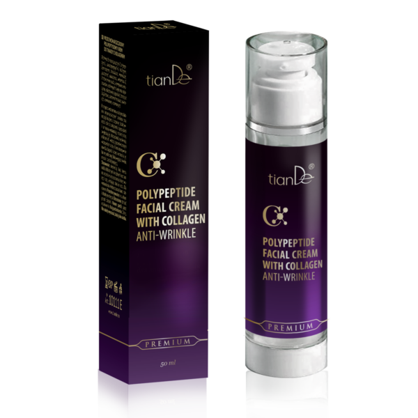 Crème visage antirides aux polypeptides et au collagène 10111 tianDe