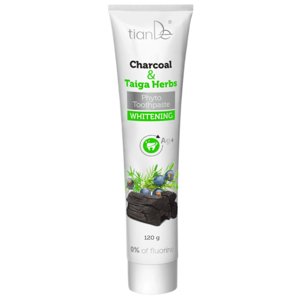 Dentifrice Phyto blanchissant au charbon et aux herbes de la taïga 45910-1 tianDe
