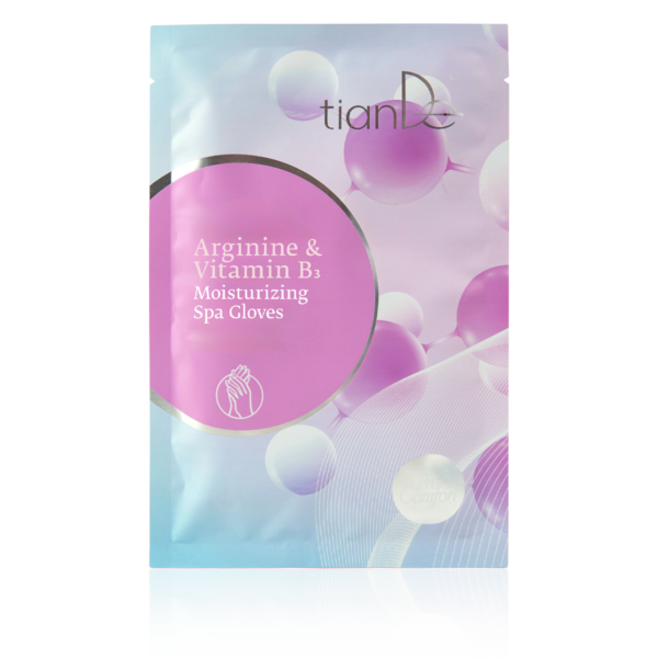 Gants de spa hydratants à l'arginine et à la vitamine B3
