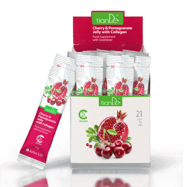 Gelée de cerise et de grenade au collagène 195429 tianDe