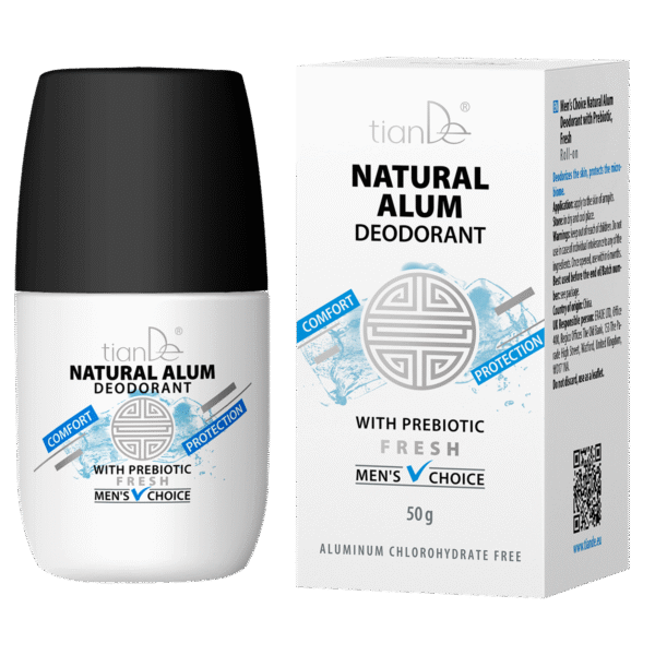 Déodorant à base d'alun avec prébiotiques fraîcheur 60151-2 tianDe