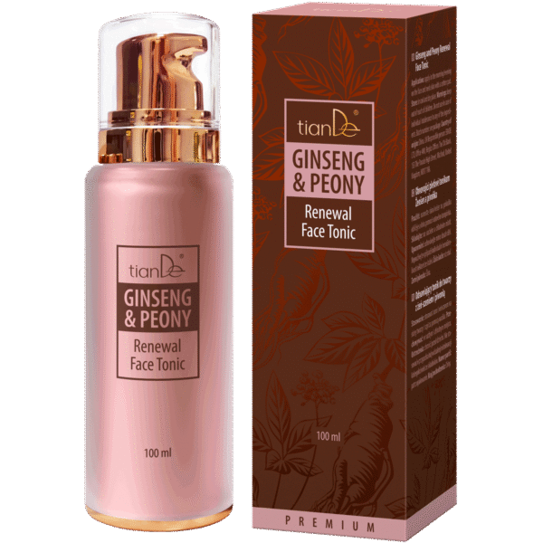 Lotion tonique régénératrice pour le visage au ginseng et à la pivoine 10116 tianDe