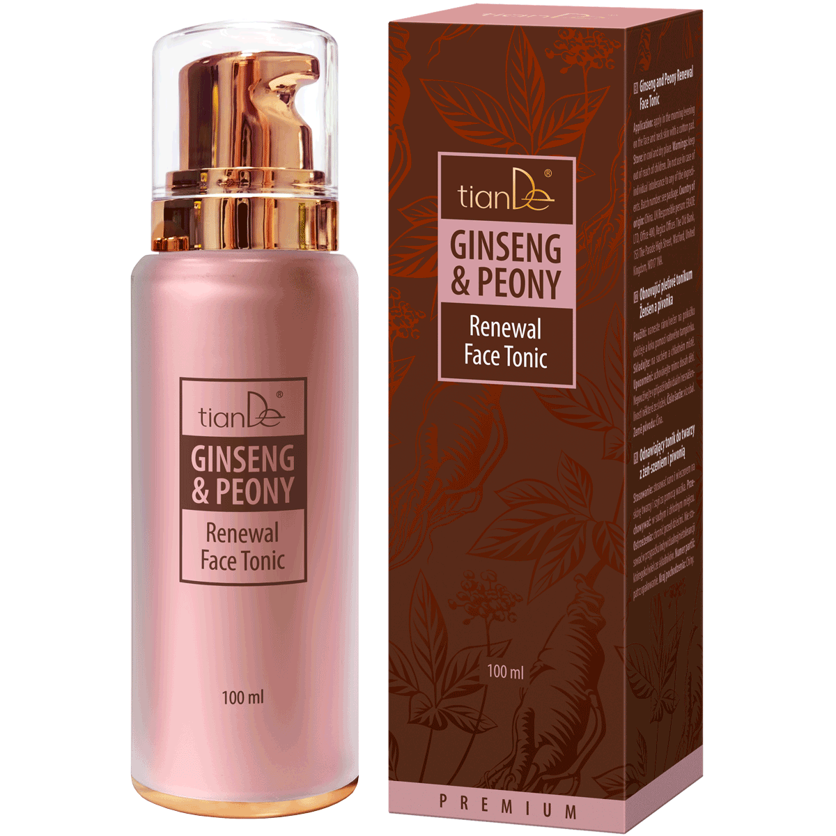 Lotion tonique régénératrice pour le visage au ginseng et à la pivoine 10116 tianDe Lotion tonique régénératrice pour le visage au ginseng et à la pivoine 10116 tianDe