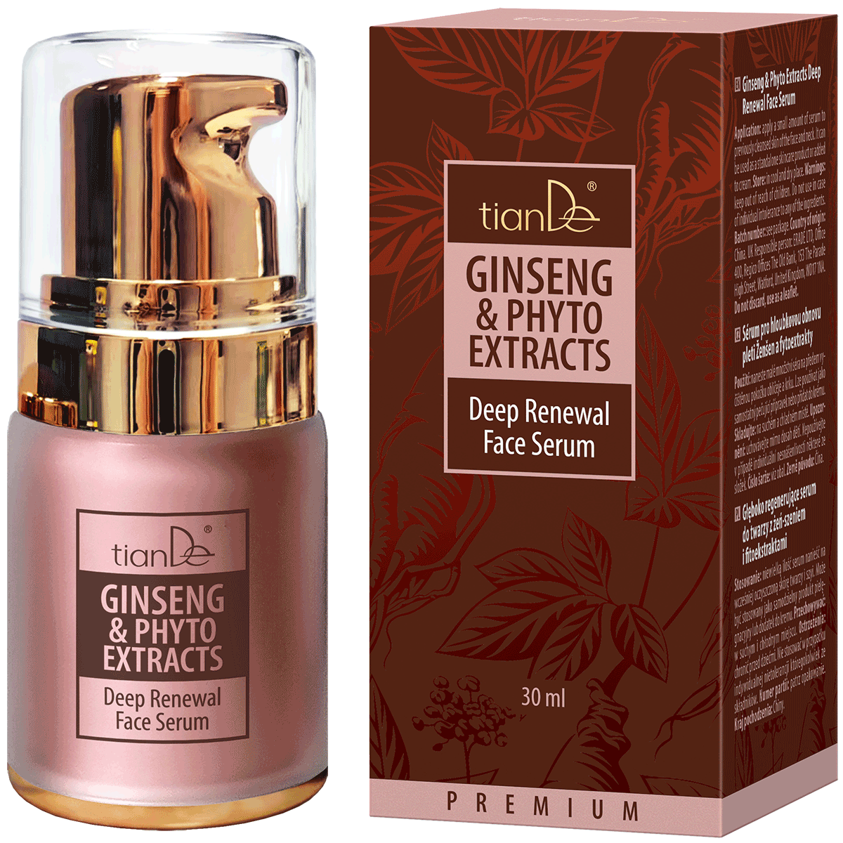 Sérum visage régénérant intense au ginseng et aux extraits phytochimiques 10118 tianDe Sérum visage régénérant intense au ginseng et aux extraits phytochimiques 10118 tianDe