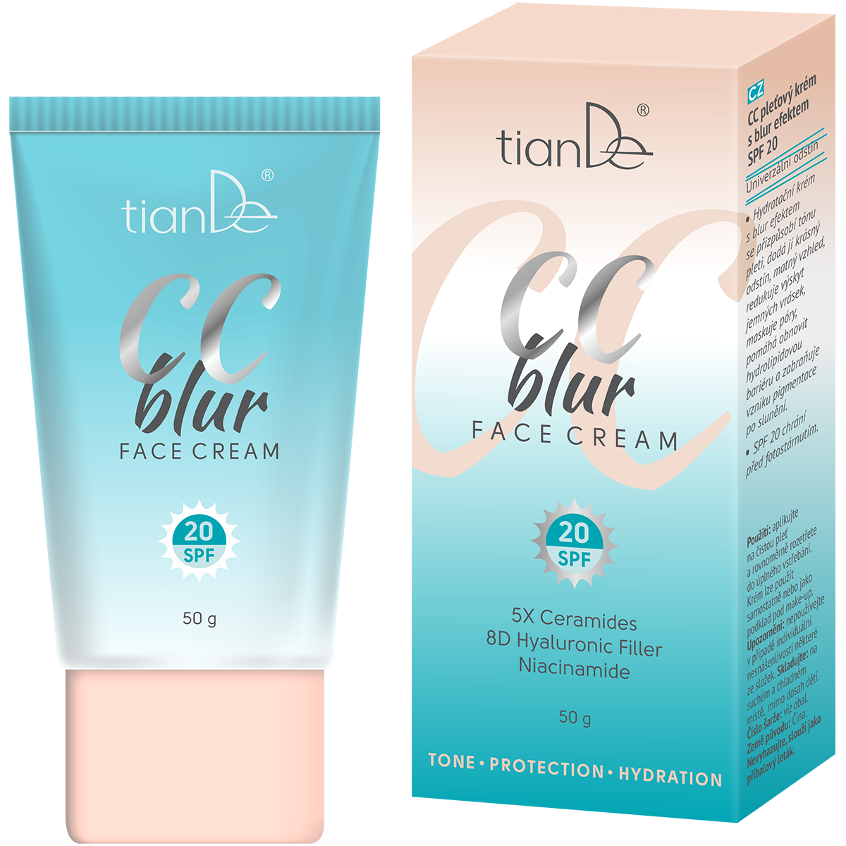 Crème visage CC Blur SPF 20 10114 tianDe Crème visage CC Blur SPF 20 10114 tianDe