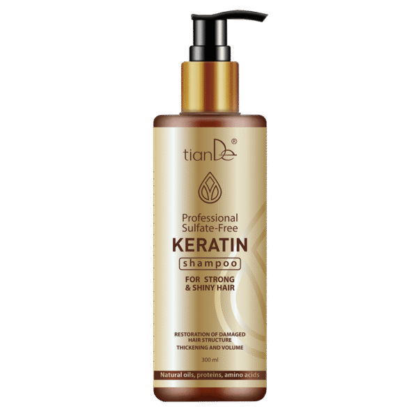 Shampoing professionnel à la kératine sans sulfate 20165 tianDe
