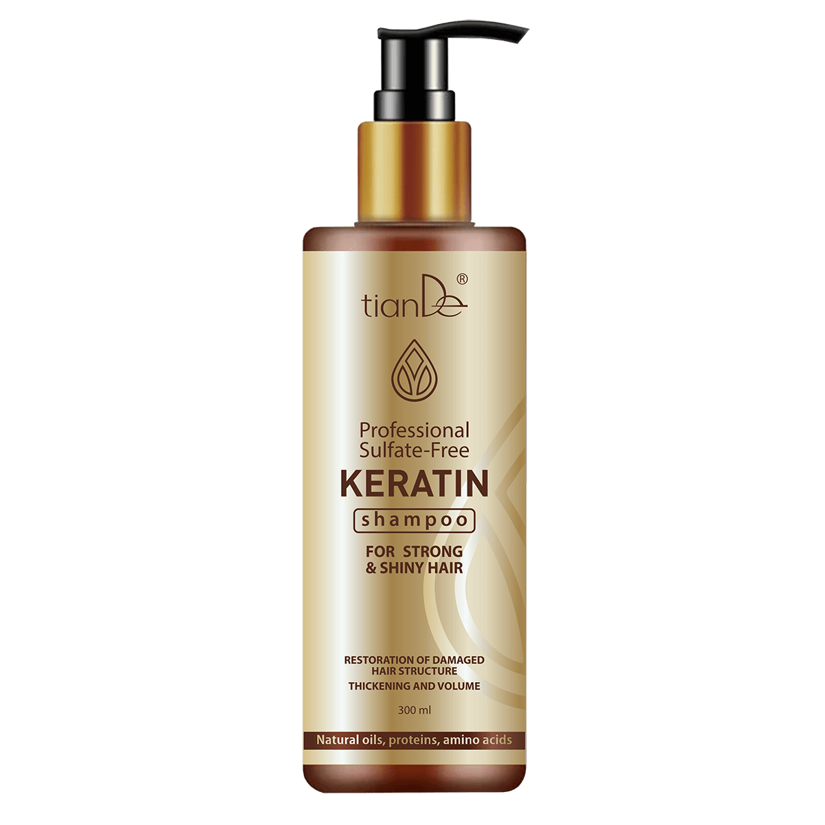 Shampoing professionnel à la kératine sans sulfate 20165 tianDe Shampoing professionnel à la kératine sans sulfate 20165 tianDe
